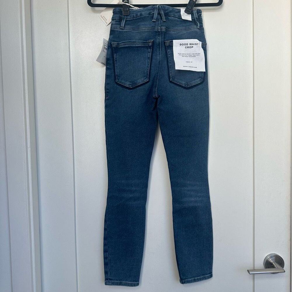 Good American Distressed Blue Skinny Jeans - Picture 8 of 11